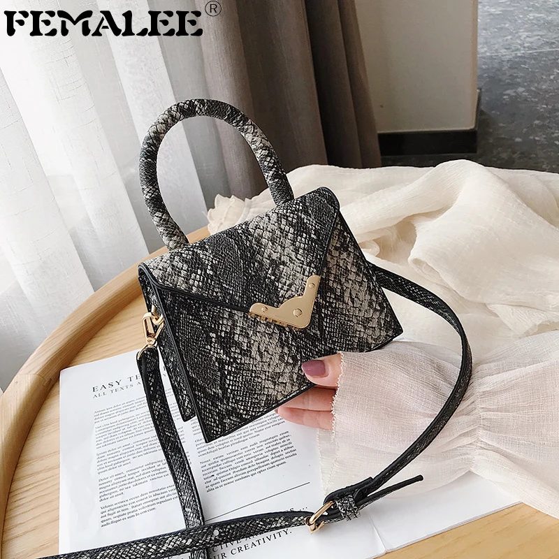 

FEMALEE Snake Women Messenger Bag Luxury Brand Designer Shoulder Crossbody Bag Lady Tote Bag Serpentine Handbag Sac Bolsa