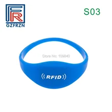 100 шт./лот S03 стиль EM4100 TK4100 wristband Силикона 125 кГц Сауна rfid Браслет Водонепроницаемый карты для контроля доступа