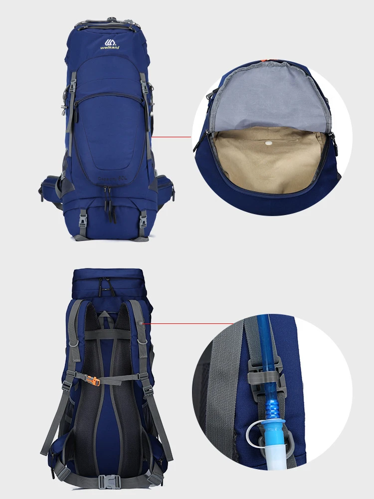 80L унисекс водонепроницаемый мужской рюкзак Дорожная Спортивная Сумка Пакет Туризм Кемпинг Альпинизм Пешие прогулки альпинистский рюкзак для мужчин