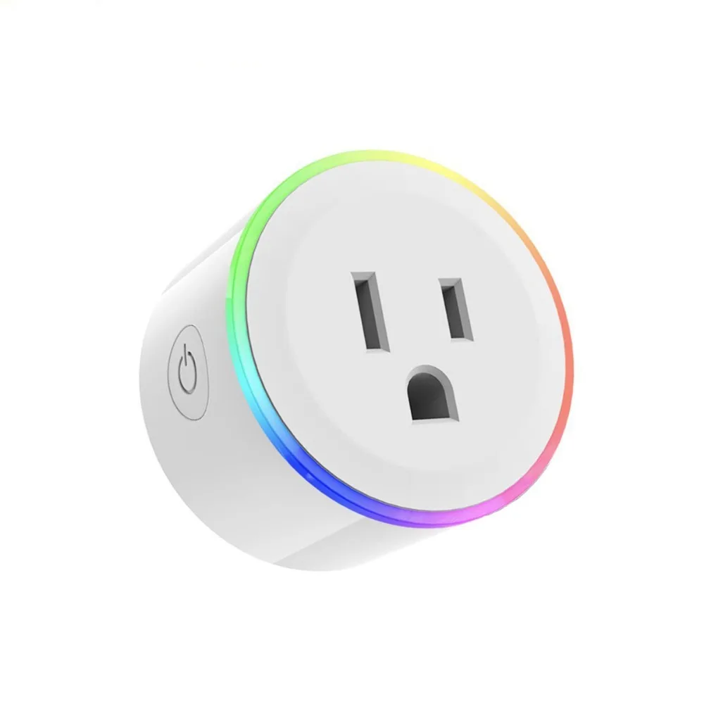 

Mini Smart WIFI Plug US Plug LED Light Power Socket WIFI Wireless Outlet Control Timing Function Plug For Smart Home Automation