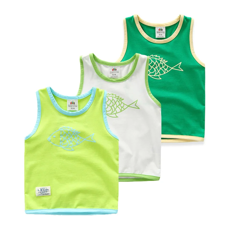 Baby Vest 2017 Summer New Boys Wear Sleeveless T shirt Children's