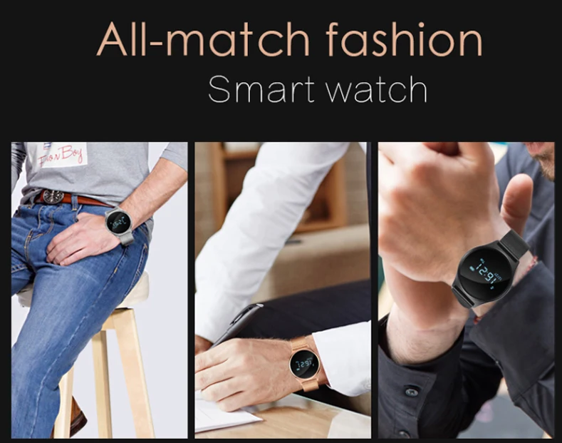 Лучшие продажи монитор сна умный фитнес Золотой bp hr Smartband умные часы Управление камерой сенсорный экран браслет Поддержка ios