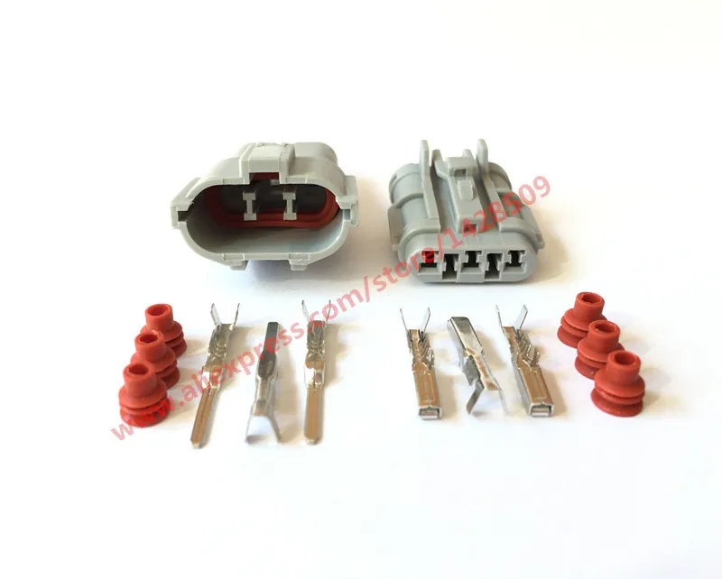 

10 Sets 3 Pin Engine Power Electrical Connector Female And Male Auto Wire Connector 7123-7434-40 7282-8782