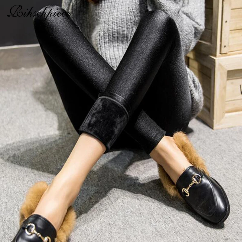 Rihschpiece 2017 Winter Plus Size 3XL Leggings Women Warm
