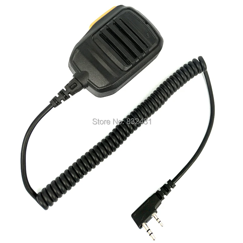 Наплечный микрофон с защитой от дождя для Kenwood BAOFENG UV 5R TYT H777 RT3 Walkie Talkie Radio 2 Pin