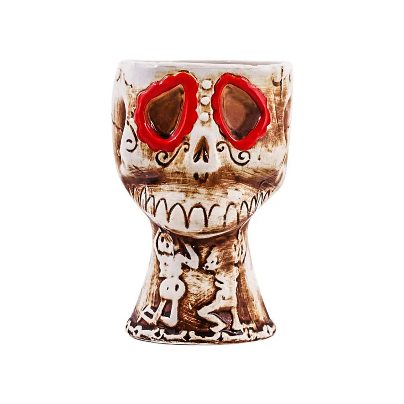 Tiki Mugs Personality Hawaiian Cocktail Cup Creative mugs ceramic Cup bar Zombie Cup ceramics tazas de ceramica creativas - Цвет: hongyankulou