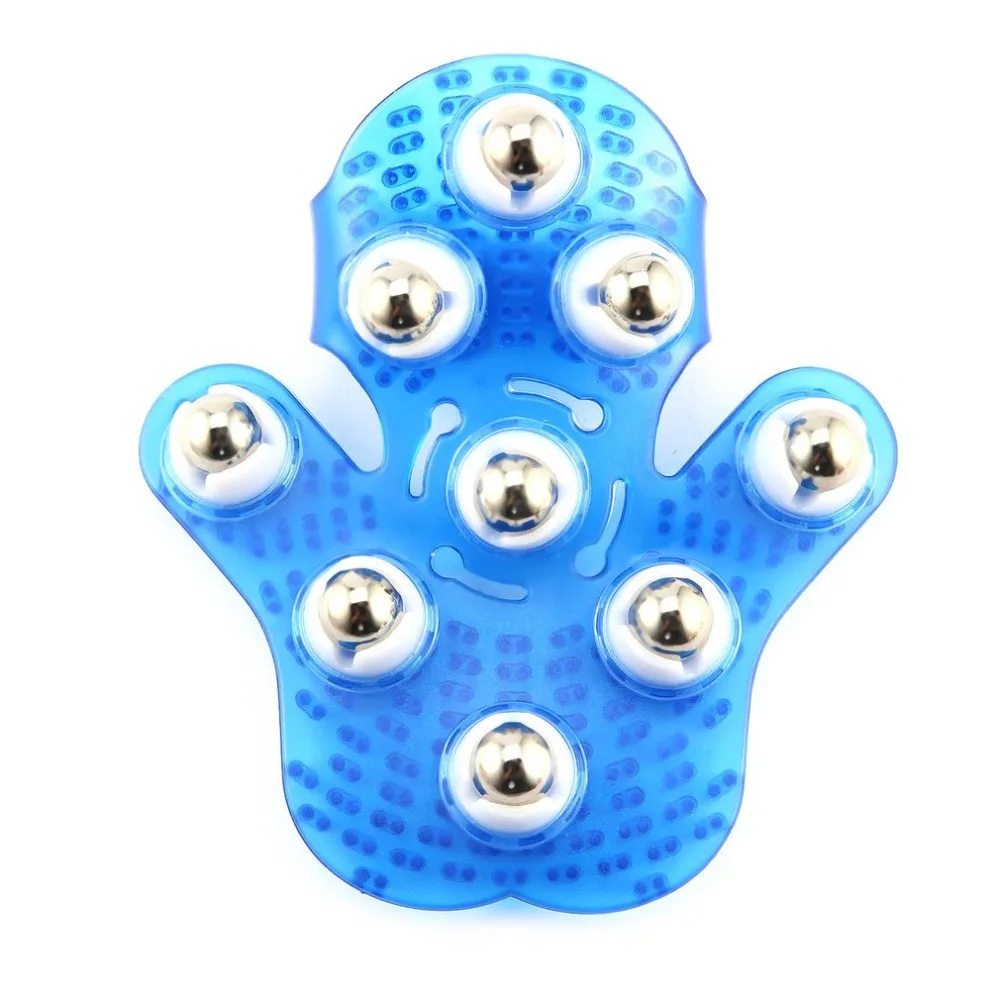 

Body Massage Glove Roller Ball Anti-Cellulite Muscle Pain Relief Relax Massager For Neck Back Shoulder Buttocks Health Care
