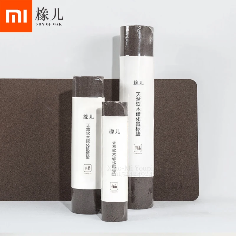 Xiaomi Mijia дубовый натуральный пробковый коврик для мыши противообрастающий водонепроницаемый Сенсорный натуральный гнущийся коврик для мыши термостат Рабочий стол