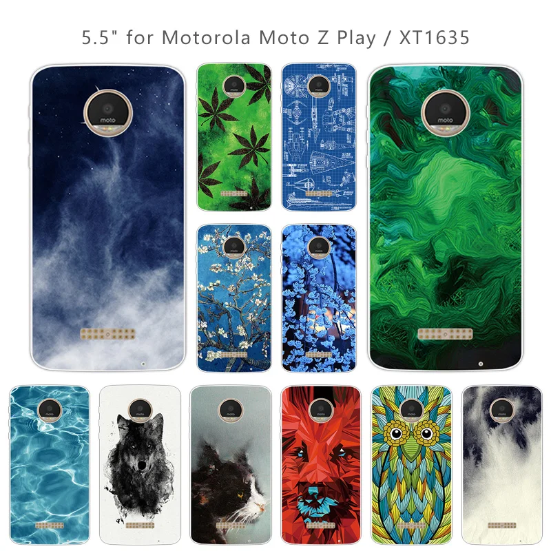 Мягкий Тонкий силиконовый чехол для Motorola Moto Z Play X 4 XT 1635-03 XT1635 Green |