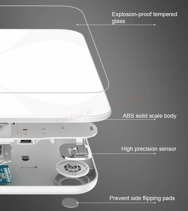 Умные весы для ванной пол вес тела Жир mi весы человеческие ручные весы с отсчетной шкалой подключения bluetooth