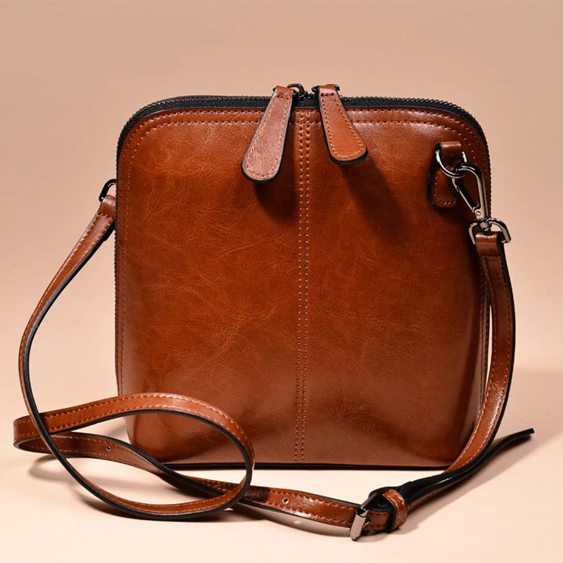 

2018 genuine leather women's shoulder bags women's shell crossbody bag famous brand designer ladies shoulder messenger bags