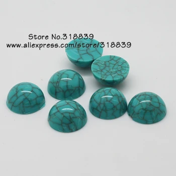 

Round Acrylic Turquoise Cabochon Cameo Jewelry Settings 50pcs 18mm 7531