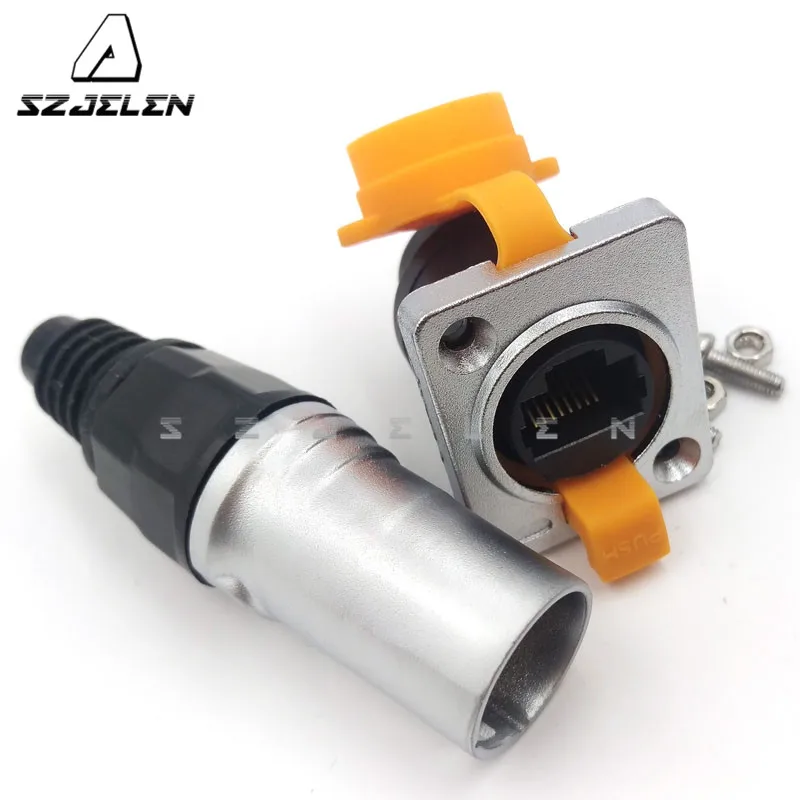 

RJ45 waterproof connector plugs and sockets,Ethernet connector, Signal transmission,IP68
