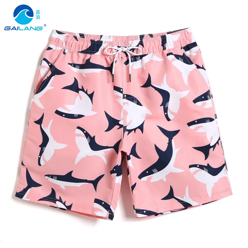 

Beach shorts Men's swimming trunks board shorts quick dry liner hawaiian drawstring plavky printed swimsuit briefs mesh