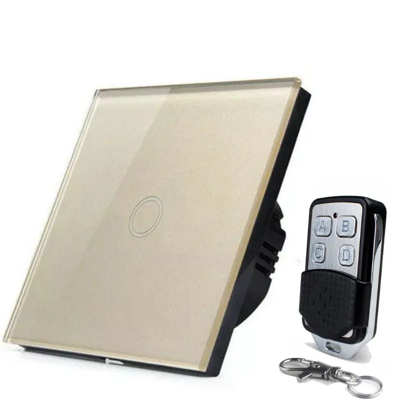 

EU Standard 1/2/3 Gang Wireless touch switch 220v wall Light Switch, wireless remote control switch