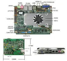 3.5 inch tiny board Server motherboard based on intel Atom D2550 CPU 2GB RAM Onboard