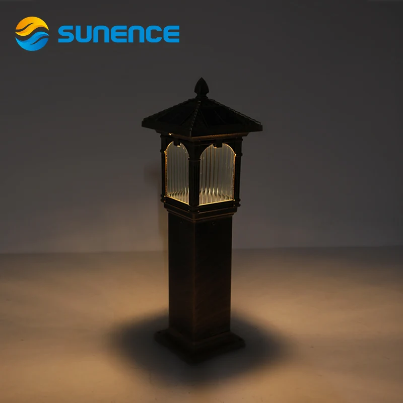 

Sunence Solar Light Waterproof Outdoor Earth Lighting Pole Caplights Global Wall Ball Lamp Post Aluminum Column Lamps