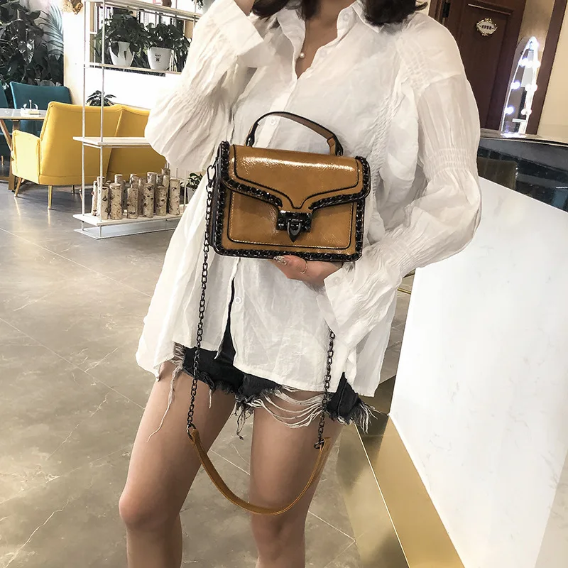 

Female Crossbody Bags For Women 2019 Quality PU Leather Luxury Handbags Designer Sac A Main Ladies Chains Shoulder Messenger Bag