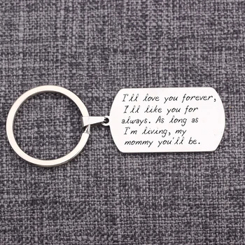 

Mothers Day Gift Dog Tag Mom Keepsake Present Pendant Keychain Accessories Mummy Birthday Bag Charm Mother Gifts Key Tag