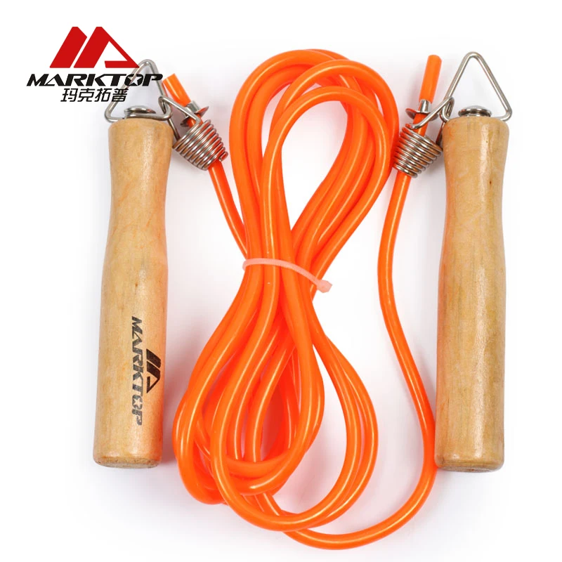 

Marktop Jump Ropes Fitness Aerobic Jumping Wooden Handle Exercise Equipment Adjustable Boxing Skipping Sport Jump Rope M4