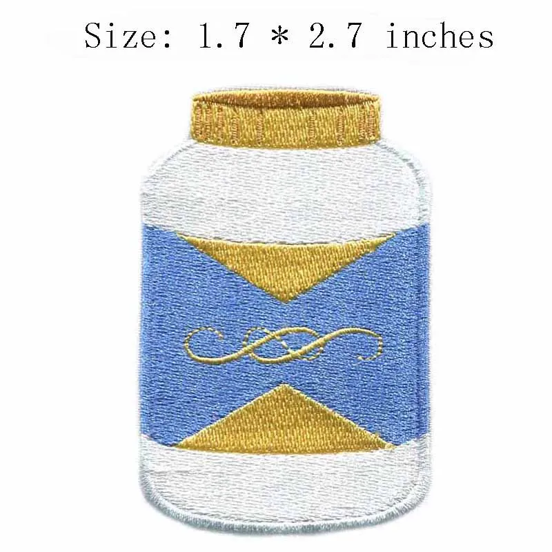 Bottle embroidery patch 1.7" wide /leisure/tailor/cloth stickingin