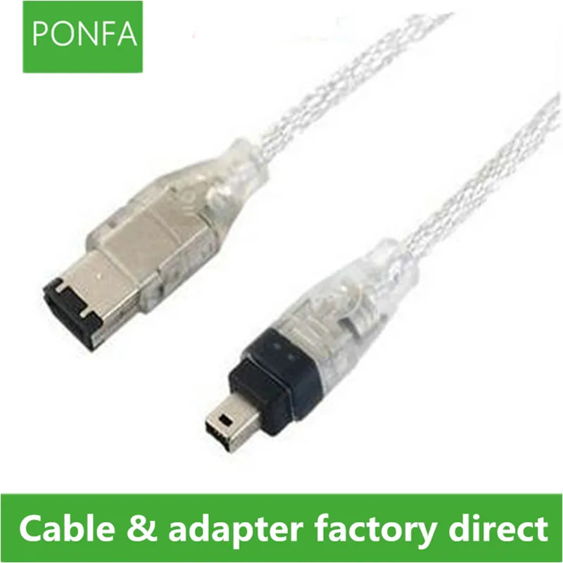 IEEE1394 кабель 4 P к 6 P 4 P-6 P 4 Pin к 6 Pin Firewire 800 к Firewire400 1394A 4 Pin к 6 Pin щит 1,5 м