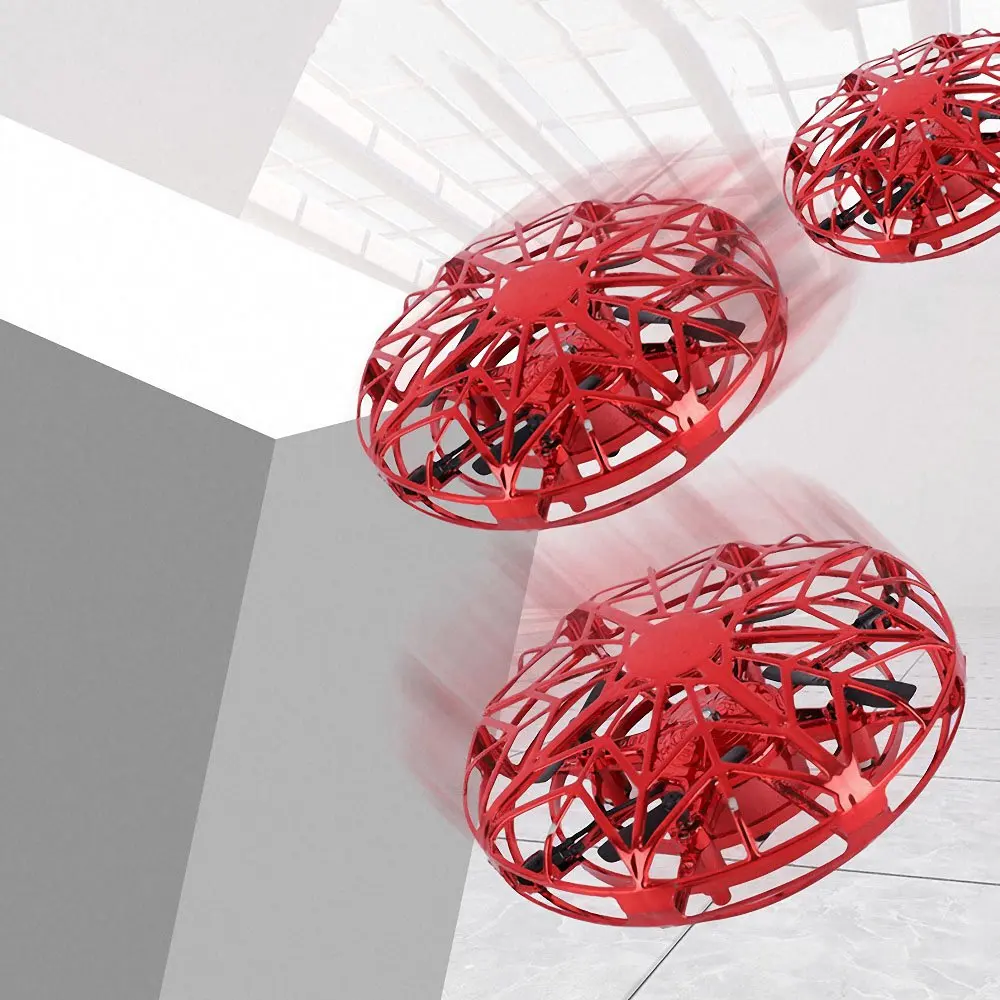 Игрушки Антистрессовый Летающий НЛО RC микро-Дрон с инфракрасным датчиком руки вертолет анти-столкновения самолета электронные игрушки для детей