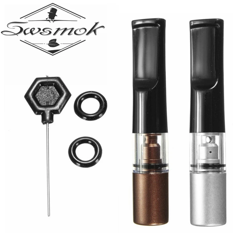 

1Pair Smoking Pipes Super Cleaning Reusable Tobacco Cigarette Filter Reduce Tar Holder Stone Reusable Clean Reduce Tar Smoke