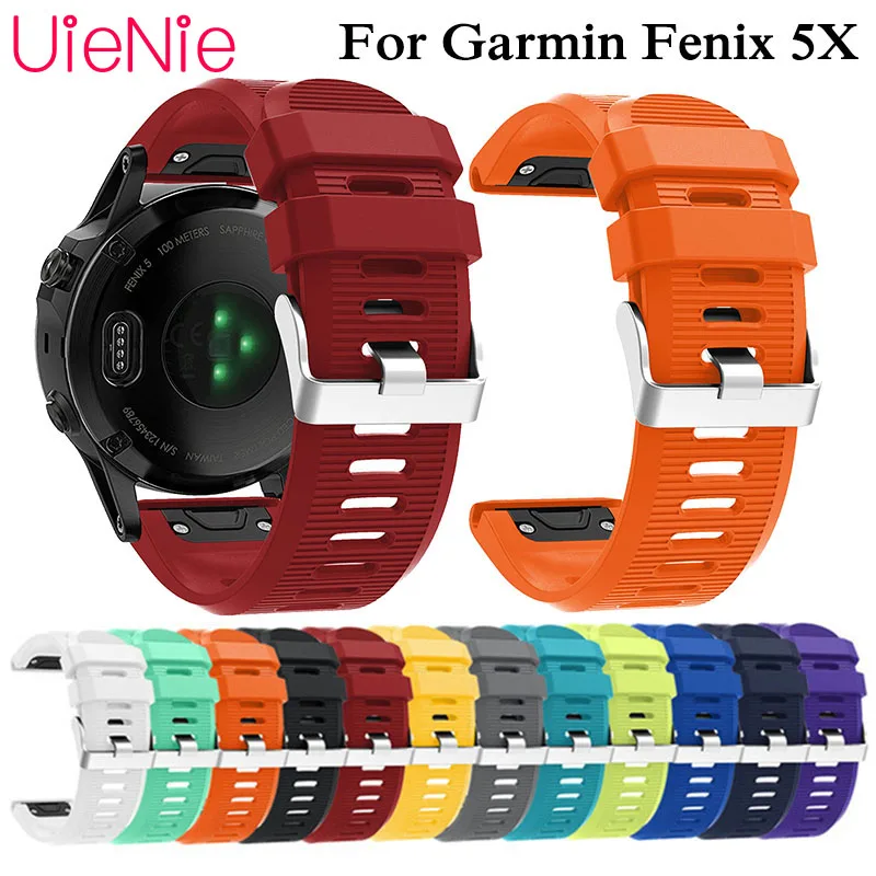 

Outdoor Sports Quick Release Silicone Watch Strap Bracelet Strap Quick and Easy Fit Garmin Fenix 5X Strap Silicone Strap