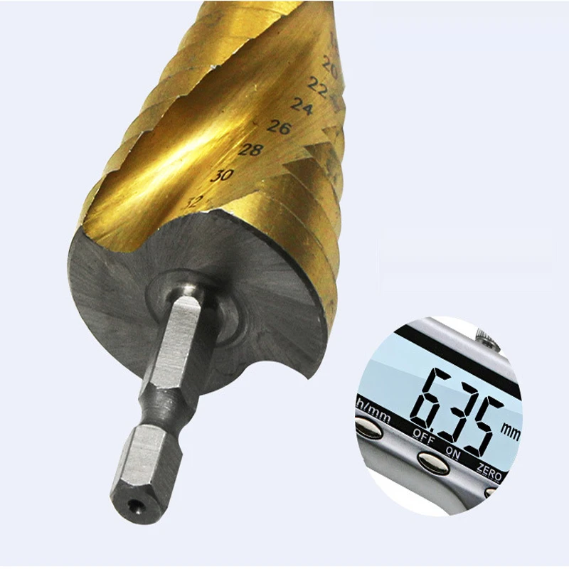 3PCS/SET 4-12/20/32mm HSS Spiral Grooved center drill bit solid carbide mini drill accessories Titanium Step Cone Drill Bit 3PCS/SET 4-12/20/32mm HSS Spiral Grooved center drill bit solid carbide mini drill accessories Titanium Step Cone Drill Bit