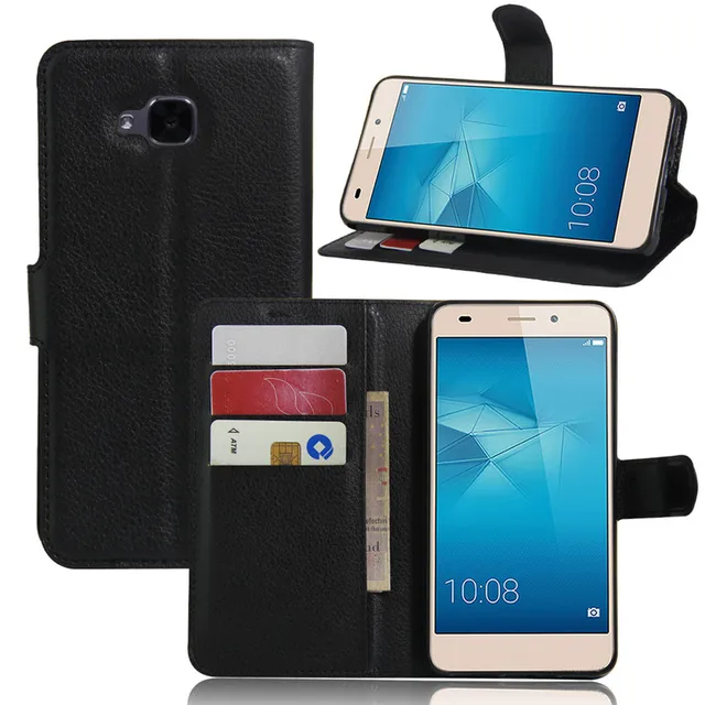 Cheap Huawei Honor 5C Euro Version NO Fingerprint Hole Case Coque Funda Wallet Flip Cover PU Leather Case for Huawei Honor 5C Cover