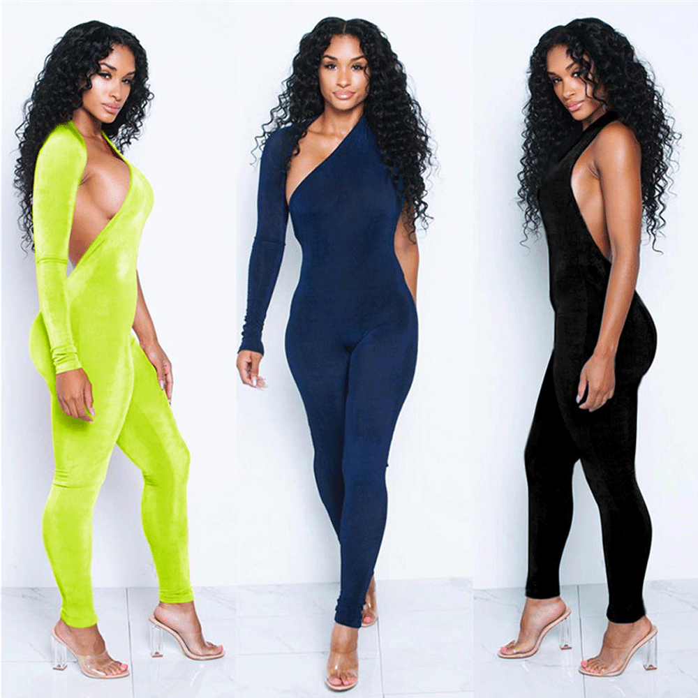 Hirgin женское обтягивающее, с вырезом на спине модный тонкий Yogawear комбинезон Gymwear спортивный комбинезон оптом