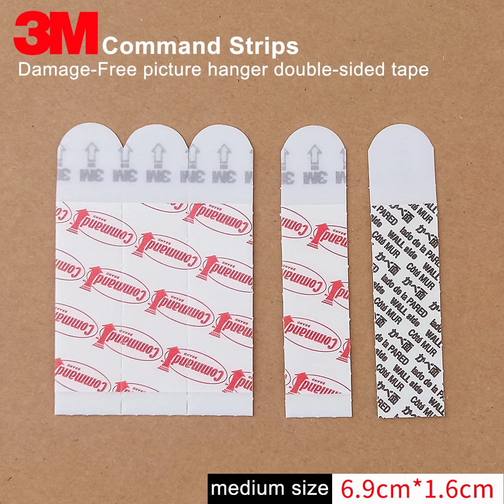 3M полосы Command Refill клейкая лента двухсторонняя легко перемещать и вешать