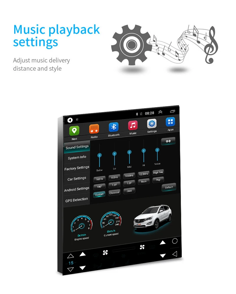 Top 64GB Car Android8.1  Multimedia player for Opel Astra J Vauxhall Astra Buick Verano GPS Vertical screen 9