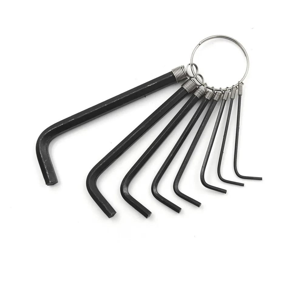 8 In 1 Hex Key Allen Wrench Set Key Chain 1.5mm/2mm /2.5mm/3mm/3.5mm