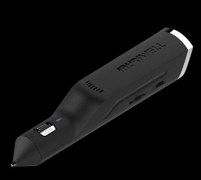 black pen Myriwell 3d принтер Ручка термоплавкий клеевой пистолет 3d Ручка для рисования usb зарядка или одна коробка клей-карандаш шелк для детей 3d ручка игрушки - Цвет: black pen