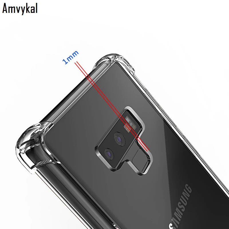 100 шт. ударопрочный чехол для телефона S7edge S8 S9 S10plus S10e Note 8 9 мягкий силиконовый бампер из ТПУ глянцевый Жесткий ПК акрил задняя крышка