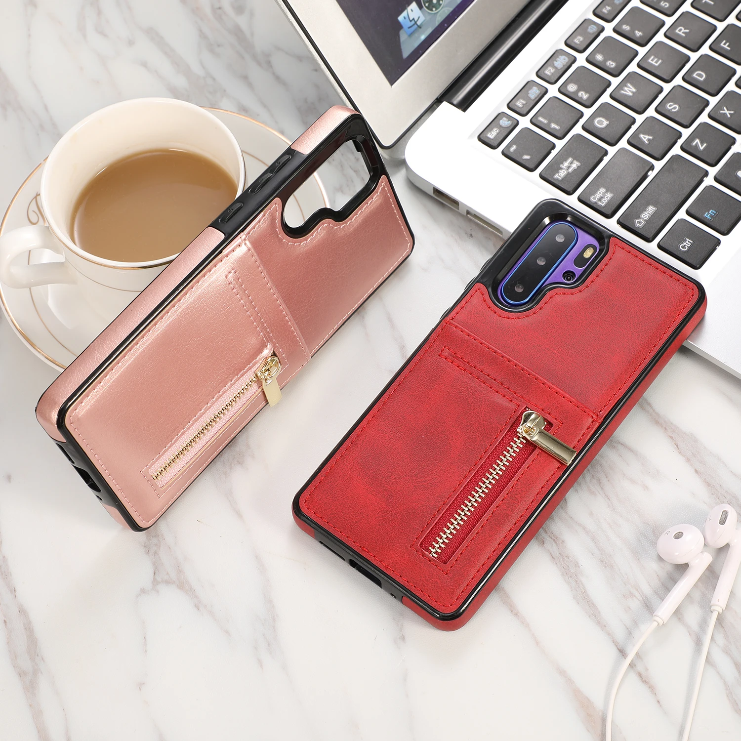 

Zipper Pu Leather Back Cover For Huawei P30 Pro Lite Case Fundas Luxury Wallet Card TPU Phone Coque for HUAWEI Mate 20 Pro Case