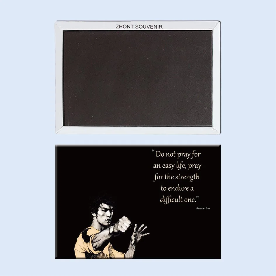 

Quote of Bruce Lee Fridge Magnets Souvenir Collection 21812 Fun Vintage designs