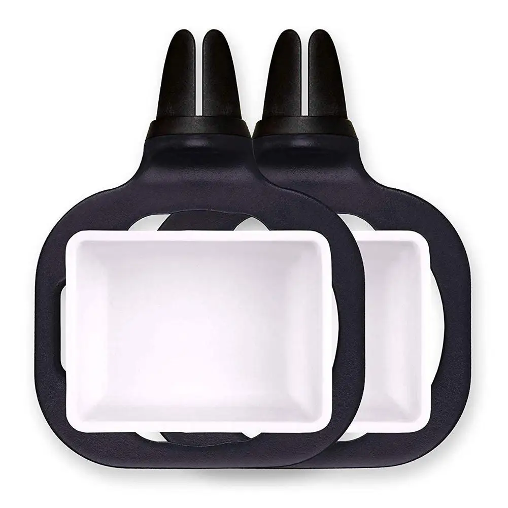 

Porta Vasos Automovil Clip Plastic Tomato Sauce Car Sauce Holder 2Pcs Portable For Car Accessories Salt Vinegar Sugar