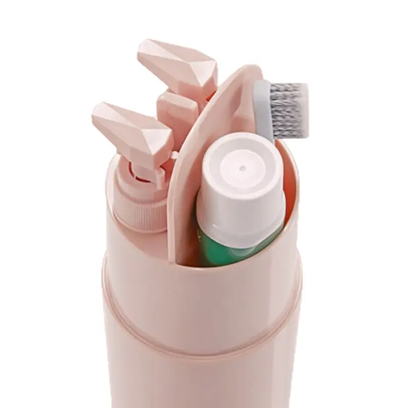 

5pcs/set Outdoor Camping Travel Bathroom Set Multi-functional Portable Gargle Tumblers Mirror Comb Set Practical Washing Set