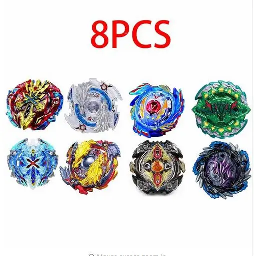 8PCS-12 121-1 Набор Beyblade Burst Bey Blade Toy B-119 002 B-92 металлический Funsion Bayblade ящик для хранения 111-100 с ручкой пусковой установки детские игрушки - Цвет: 8PCS-12 121-1