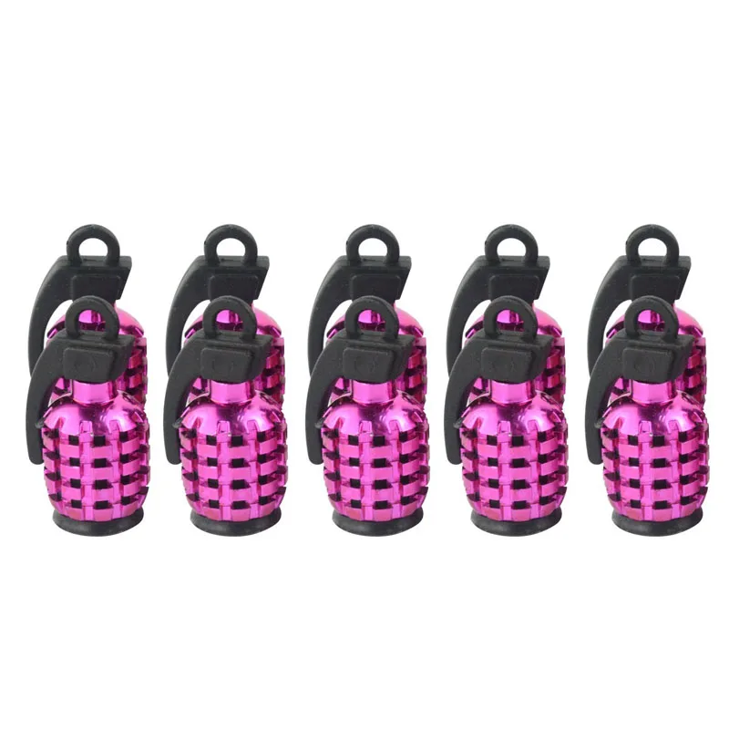 ZYHW Brand 10 Pcs Purple Cool Grenade Bomb Shape Plastic Auto car wheel