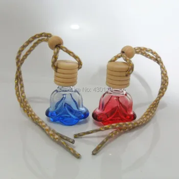 

Sweet 6ML small cars rose pendant perfume bottle 10pcs/lot