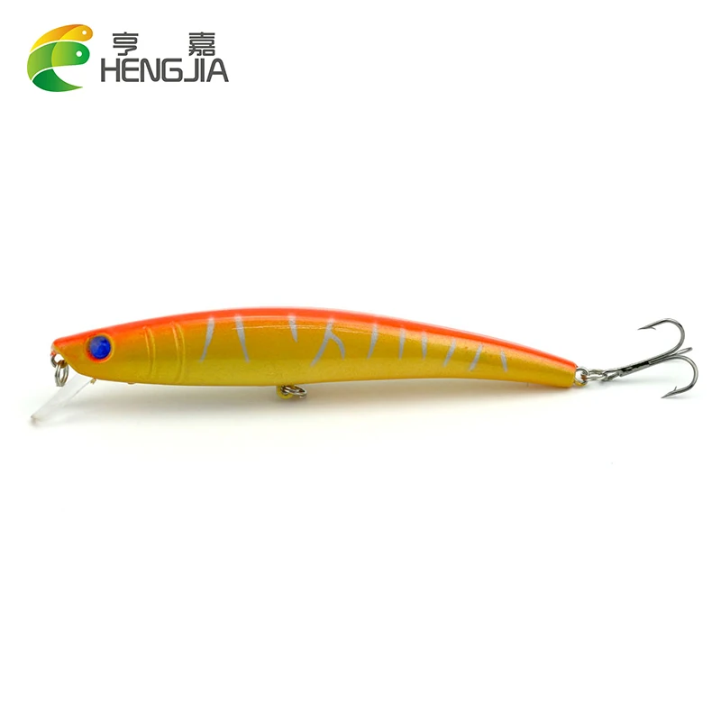 1Pcs Minnow Fishing Lure Bass Crankbait 14 Multi Colors Baits Fishing Tackle 11.2CM/11.5G 4# Hooks