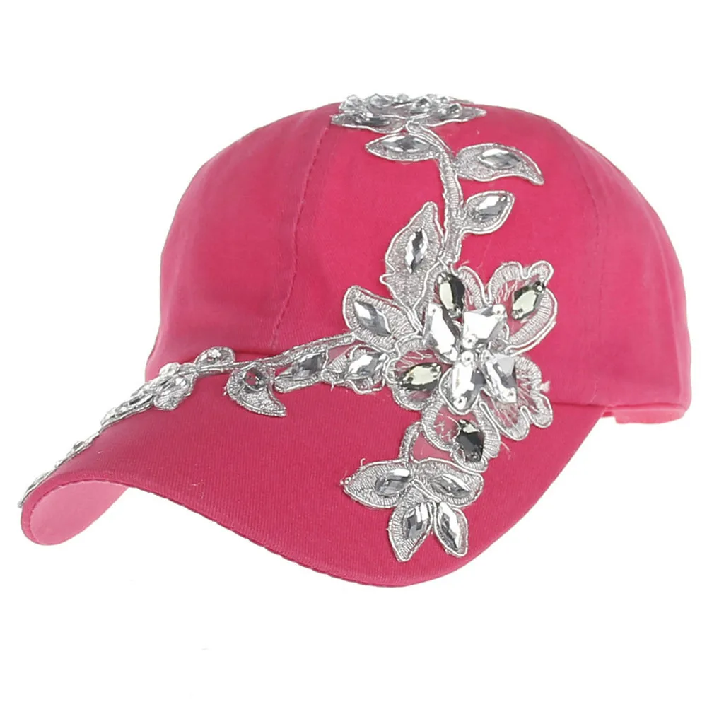 Бейсболка женская модная брендовая регулируемая со стразами летняя casquette de basette