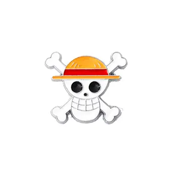 

12pcs cartoon Amine One Piece pins Luffy Chopper metal Brooch pin Badge Decoration On Backpack Clothing Decorative bag Brooches