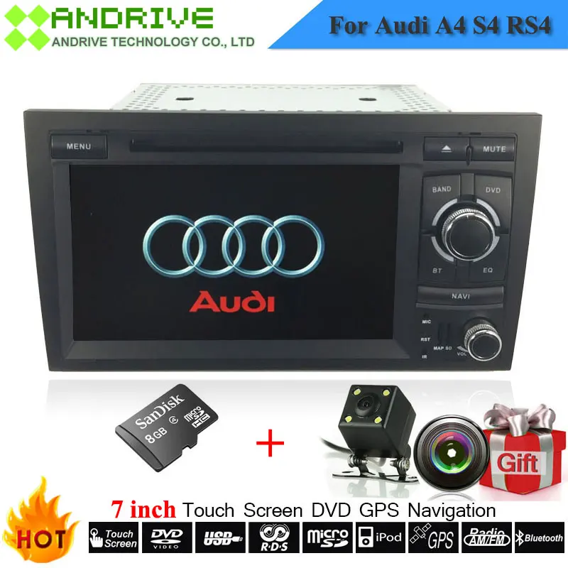 

7'' Touch Screen Special AutoRadio Car DVD Player For Audi A4 S4 RS4 2002-2008 With Sat GPS Navigation System Stereo Head Unit