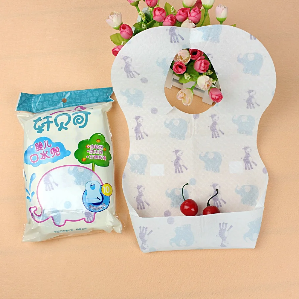 10PCs/set Toddlers Drooling Bibs Sets Disposable Baby Saliva Towel Drool Bib Suitable For Children Cartoon Feeding Cloth | Детская