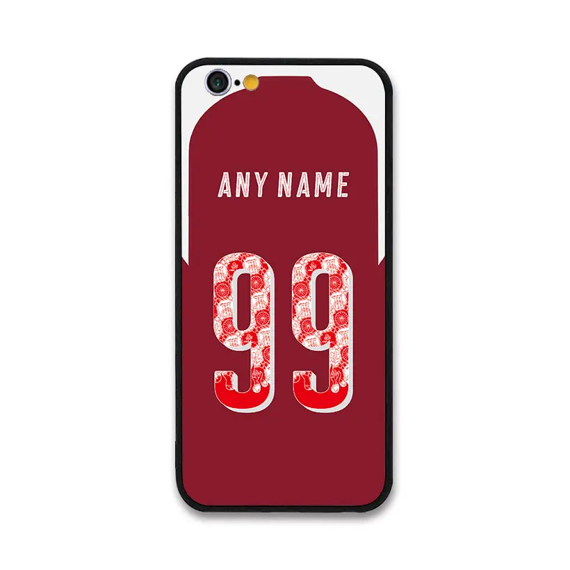 

European Football Ozil BELLERIN AUBAMEYANG RAMSEY IWOBI MUSTAFI Jersey style Arsenal case for Apple iPhone 7 Plus Phones cases